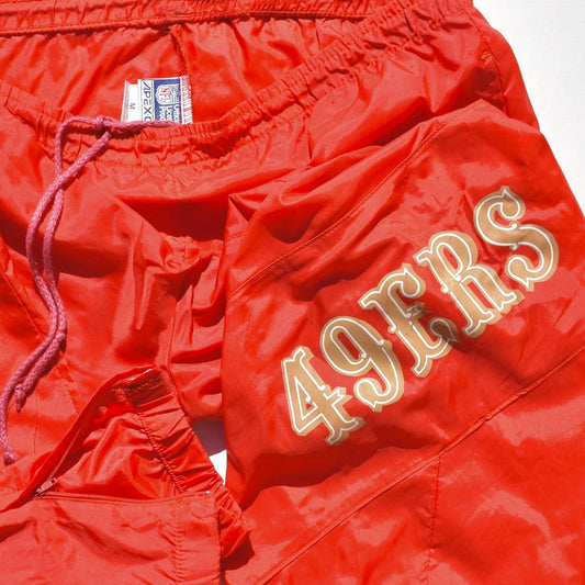 San Francisco 49ers 1990s Apex 1 Nylon Windbreaker Pants