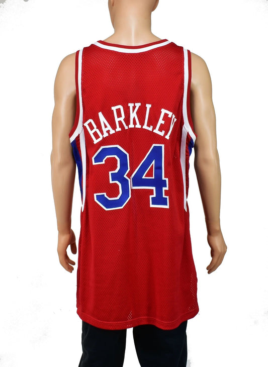 Philadelphia 76ers Charles Barkley Authentic Champion Jersey Size 48