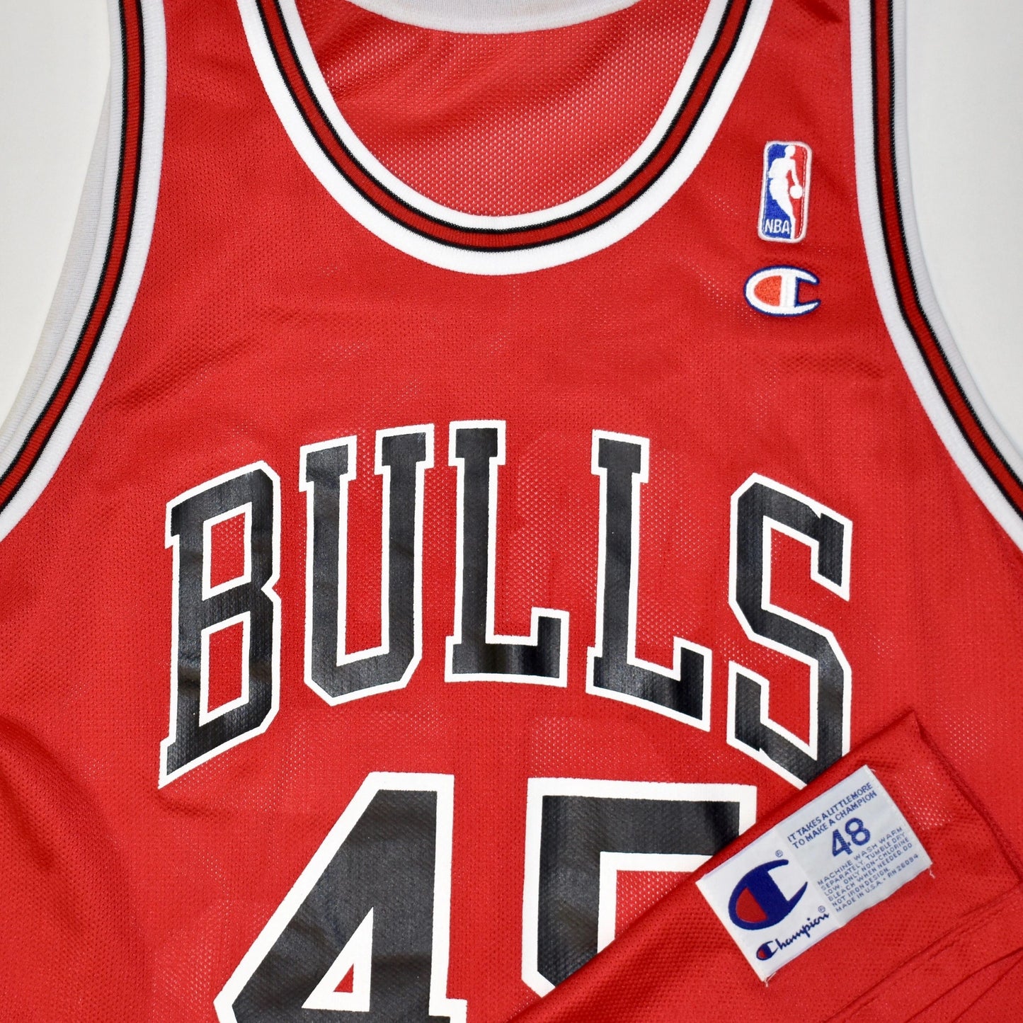 Michael Jordan Chicago Bulls "45" Champion Jersey 48