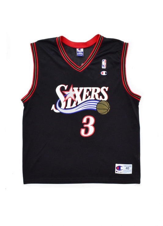 Philadelphia 76ers Allen Iverson Champion Jersey Size 40