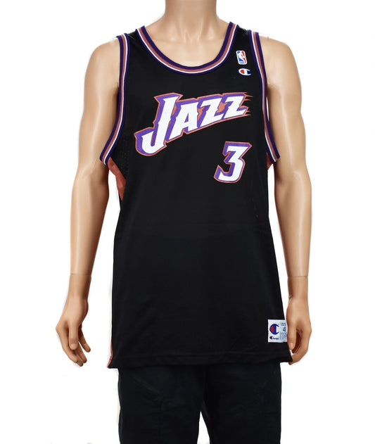 Utah Jazz Bryon Russell Champion Jersey Sz. 48