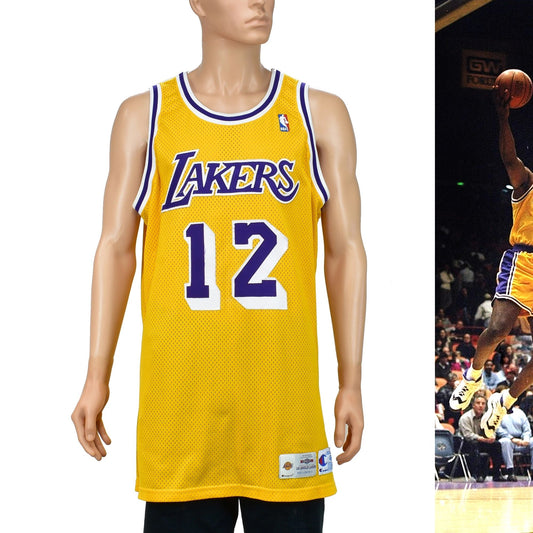 LA Lakers Jerome Kersey Game Worn & Auto'd Champion Jersey