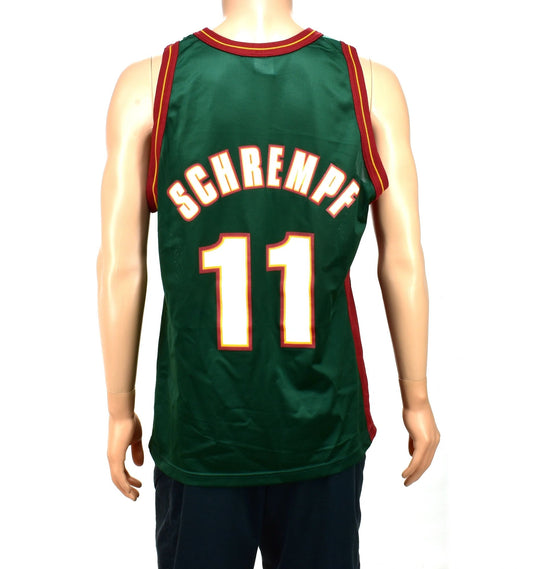 Seattle Supersonics Detlef Schrempf Champion Jersey Size 48