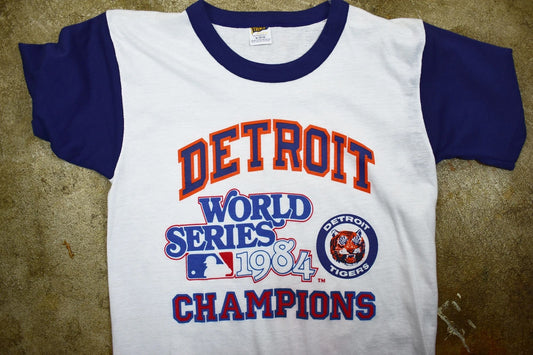 Detroit Tigers 1984 World Series Champion OG Ringer Tee Shirt