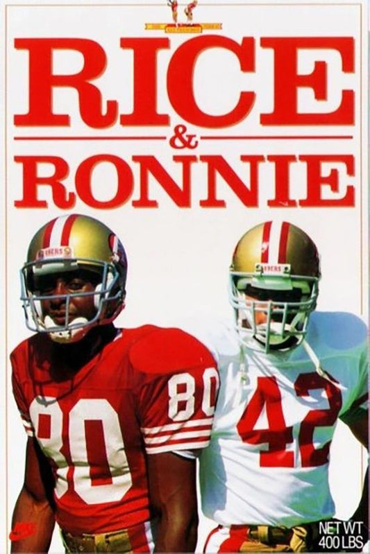 Nike Jerry "Rice & Ronnie" Lott San Francisco 49ers Original Print Poster NEW