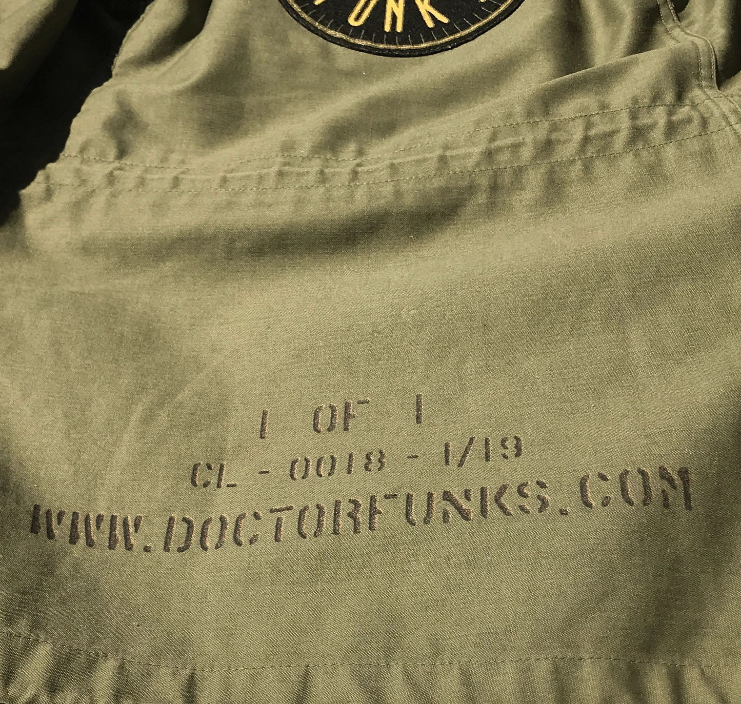 1/1 M-65 Alpha Industries OG-107 Custom Patched Military Jacket