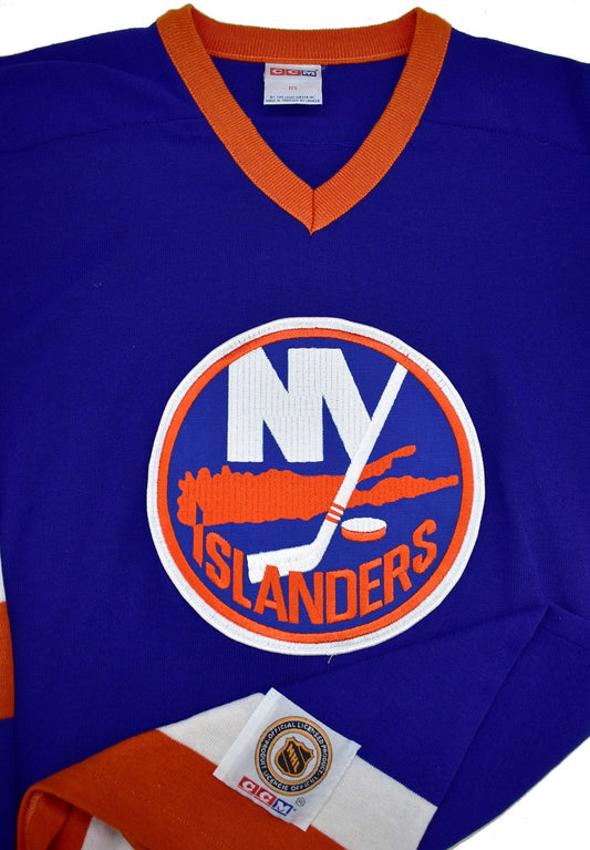 New York Islanders Knit Throwback Sweater CCM Hockey Jersey