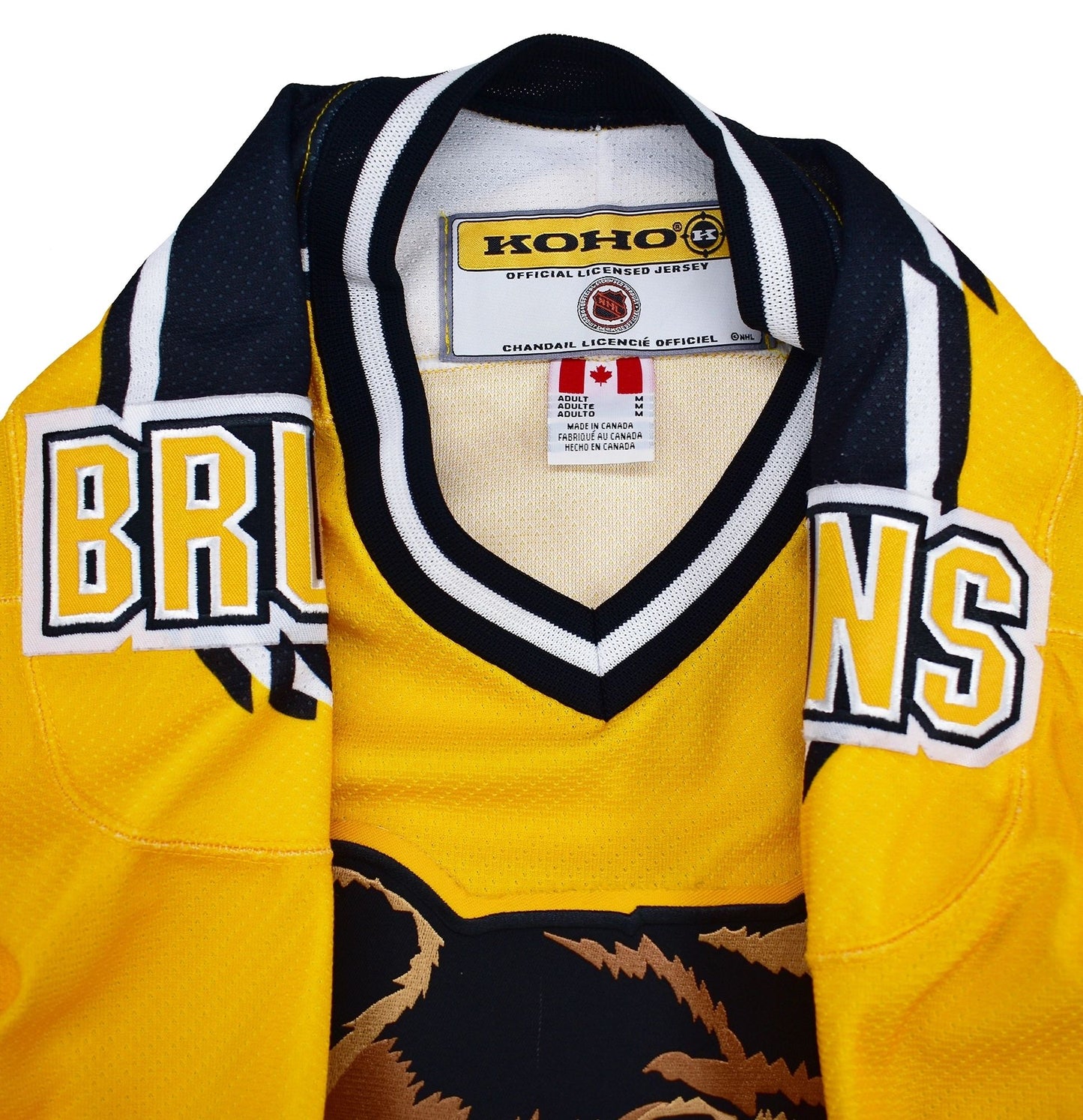 Boston Bruins Koho Authentic "Pooh Bear" Hockey Jersey Size Medium