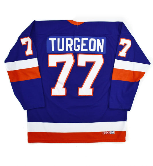 New York Islanders Pierre Turgeon CCM Authentic Hockey Jersey Size Large