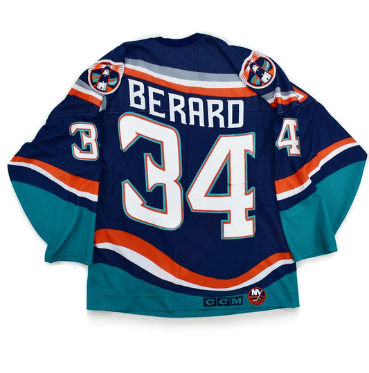 New York Islanders Authentic Bryan Berard CCM Hockey Jersey Size Large