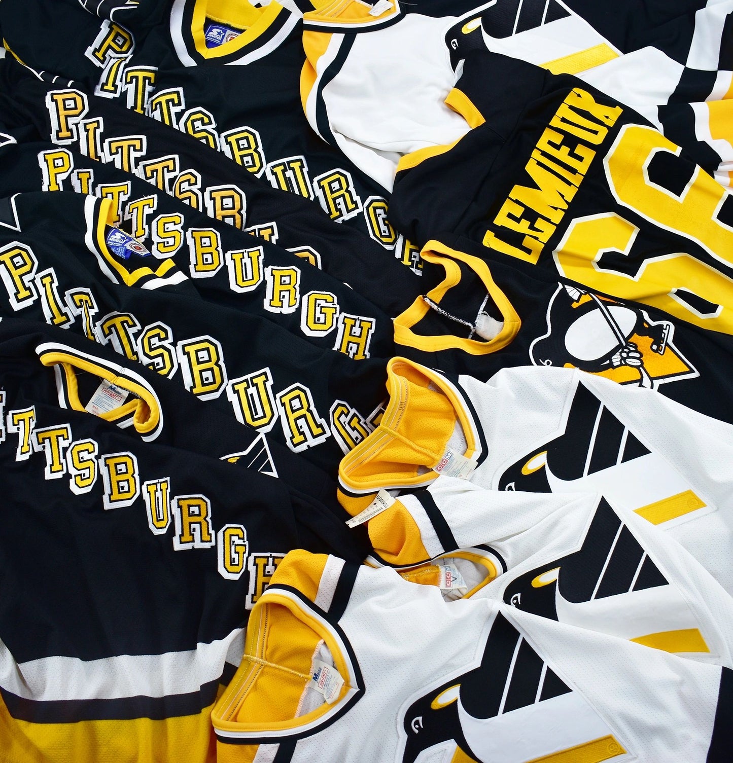 Pittsburgh Penguins Spell-Out Authentic CCM "Gin & Juice" Jersey Size XL