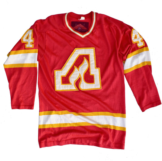 1/1 Atlanta Flames 1972 Durene Custom Chainstitched Hockey Jersey "404"