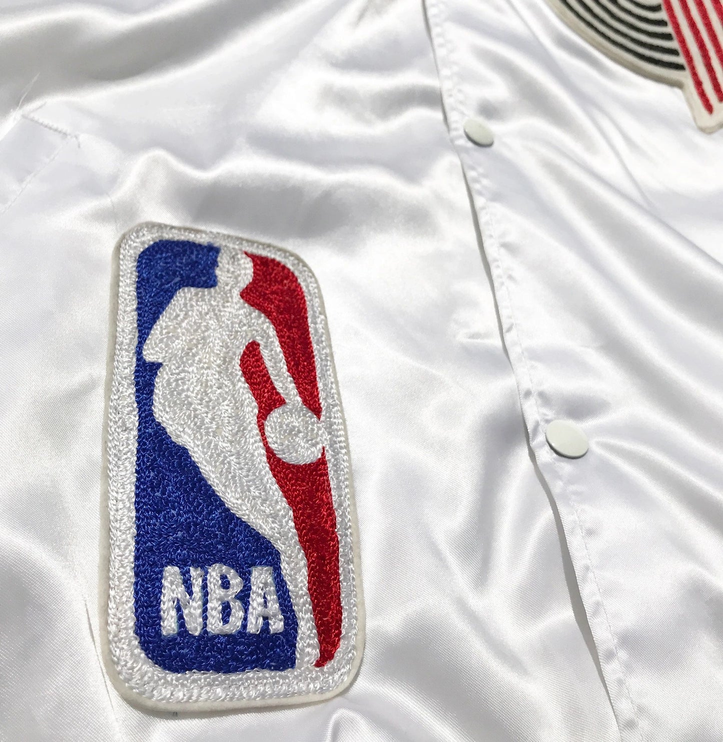 1/1 Portland Trailblazers Satin Chain Stitched Custom Jacket Size XXL