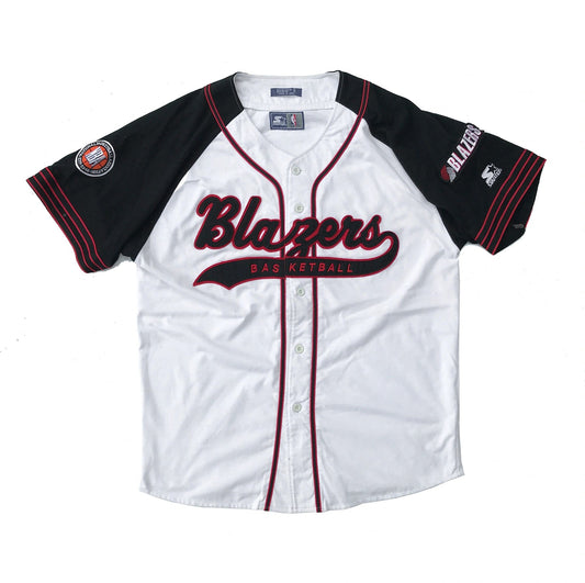 Portland Trailblazers Starter 90's Baseball Jersey Size Large