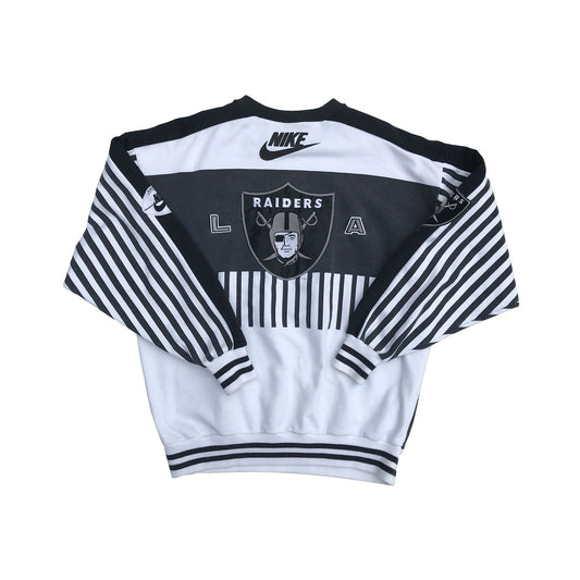 Nike Gray Tag Los Angeles Raiders NFL Color Block Sweatshirt Size XL