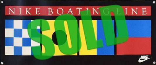 Nike Boating Line Original 1980s Store Display Sign