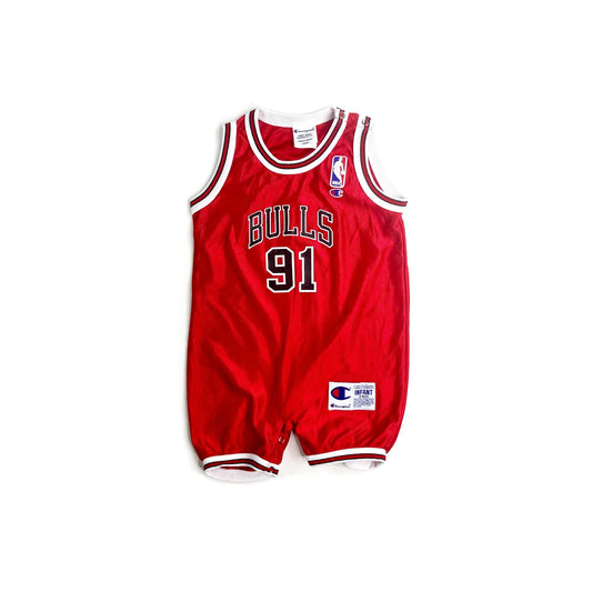 Chicago Bulls Dennis Rodman Champion Toddler Onesie Jersey