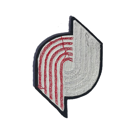 Portland Trailblazers Custom Chainstitched 6.5" Wool Patch