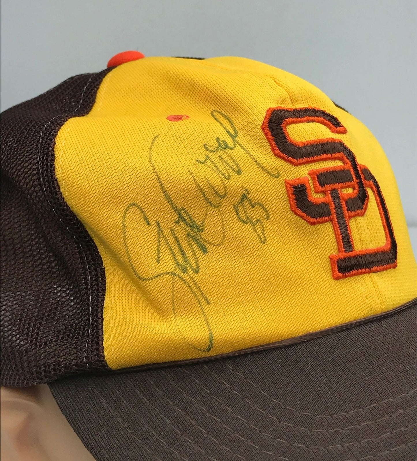 San Diego Padres Trucker Hat Signed by Steve Garvey