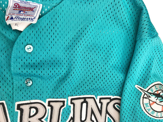 Florida Marlins Authentic Sewn Majestic Jersey Size XL