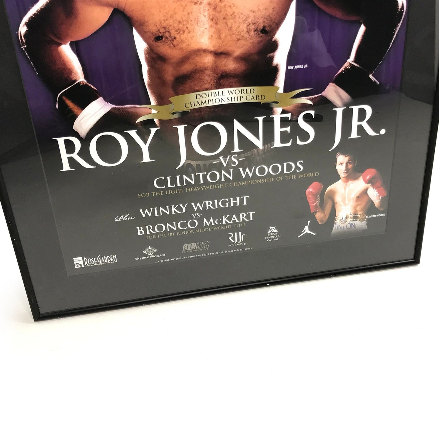 Nike Jordan Brand Roy Jones Jr Promo Portland Boxing Framed Poster