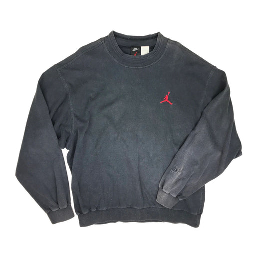 Nike Air Jordan 6 VI Gray Tag Faded Mock Neck L/S Crew