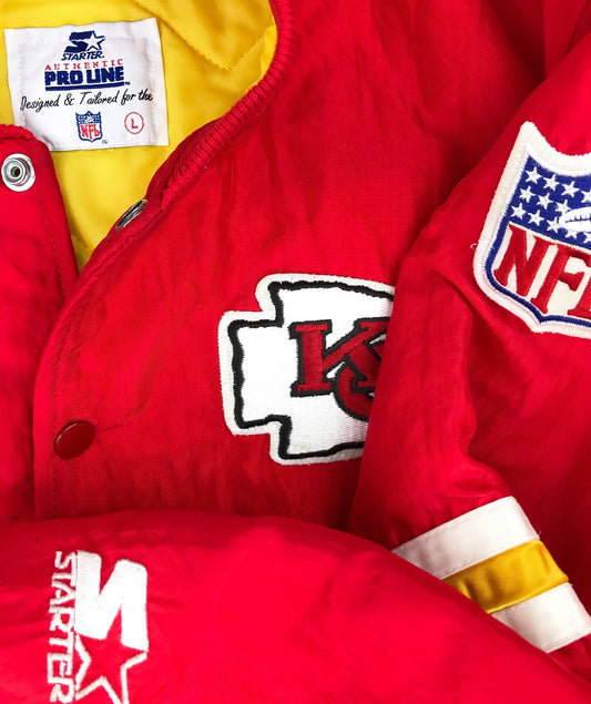 Kansas City Chiefs Original Starter Coaches Jacket Size Large