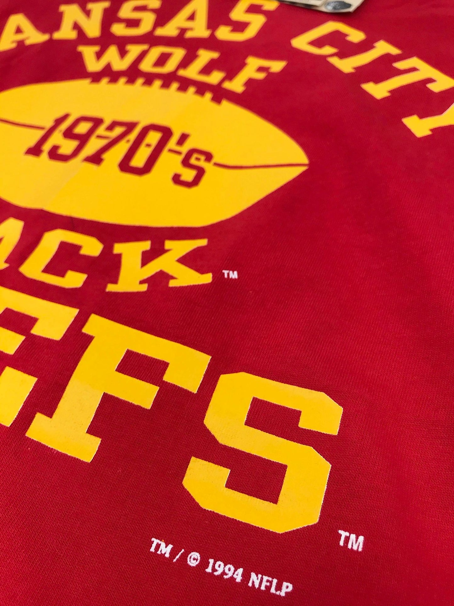 Kansas City Chiefs Nutmeg Mills Vintage Collection 1994 T-shirt NEW