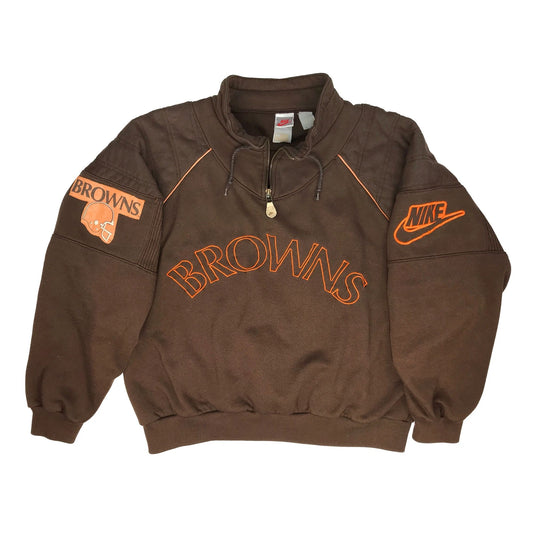 Cleveland Browns Nike Gray Tag Pullover Crew Sweatshirt