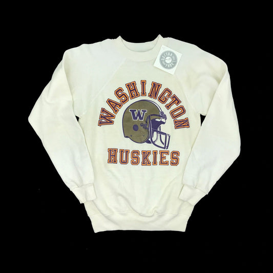 Washington Huskies Off-White 80s Crew Sweatshirt NEW