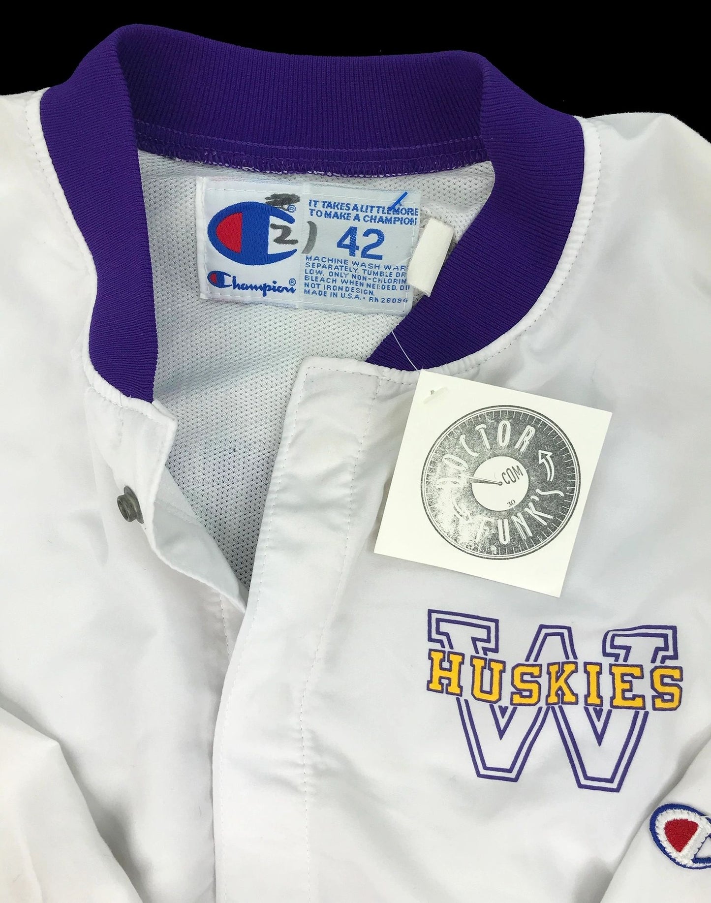 Washington Huskies Champion Game Worn Warm-Up