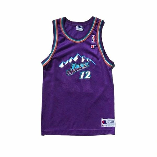 Utah Jazz John Stockton Champion Jersey Size Youth Large