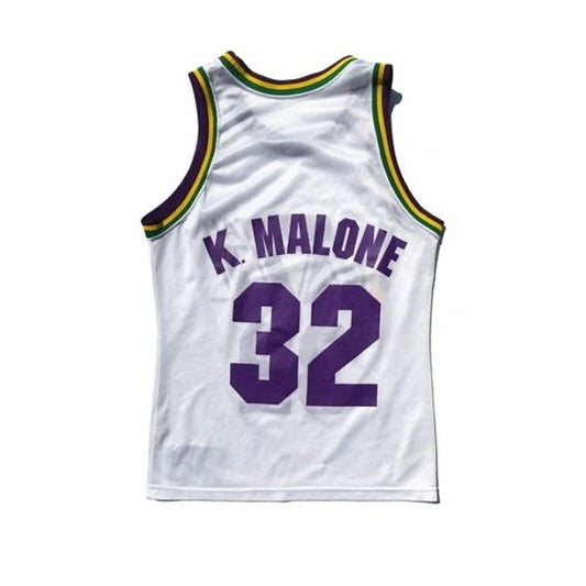 Utah Jazz Karl Malone 90's Champion Home Jersey