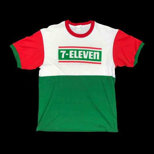 7 Eleven Color Block Original 80's T-shirt NEW XL