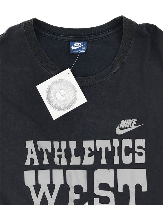 Nike Athletics West Faded Blue Tag T-Shirt Size XXL
