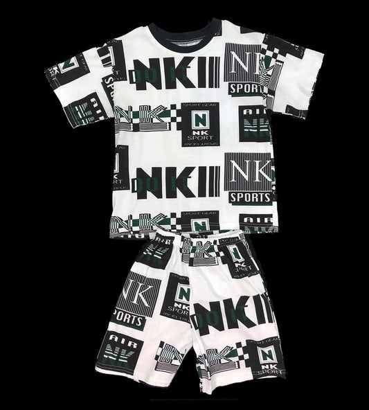 Nike Bootleg AOP T-shirt / Shorts Set Made in USA