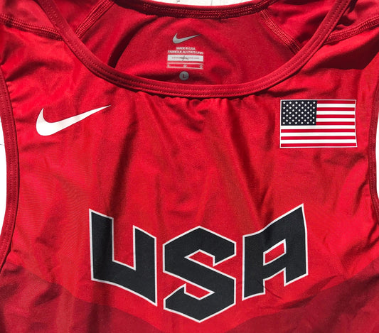 Nike Team USA Mens 2012 Olympics Team Speedsuit Singlet L