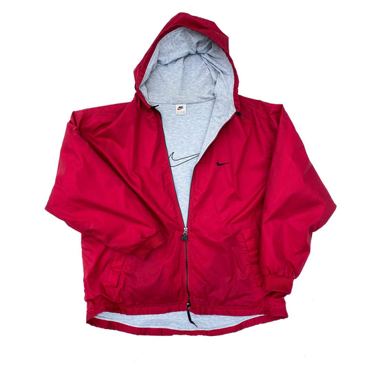 Nike Late 90's Winter Lined Hooded Jacket Size Large