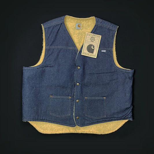 Carhartt 100 Year Anniversary Denim Vest NEW 1989