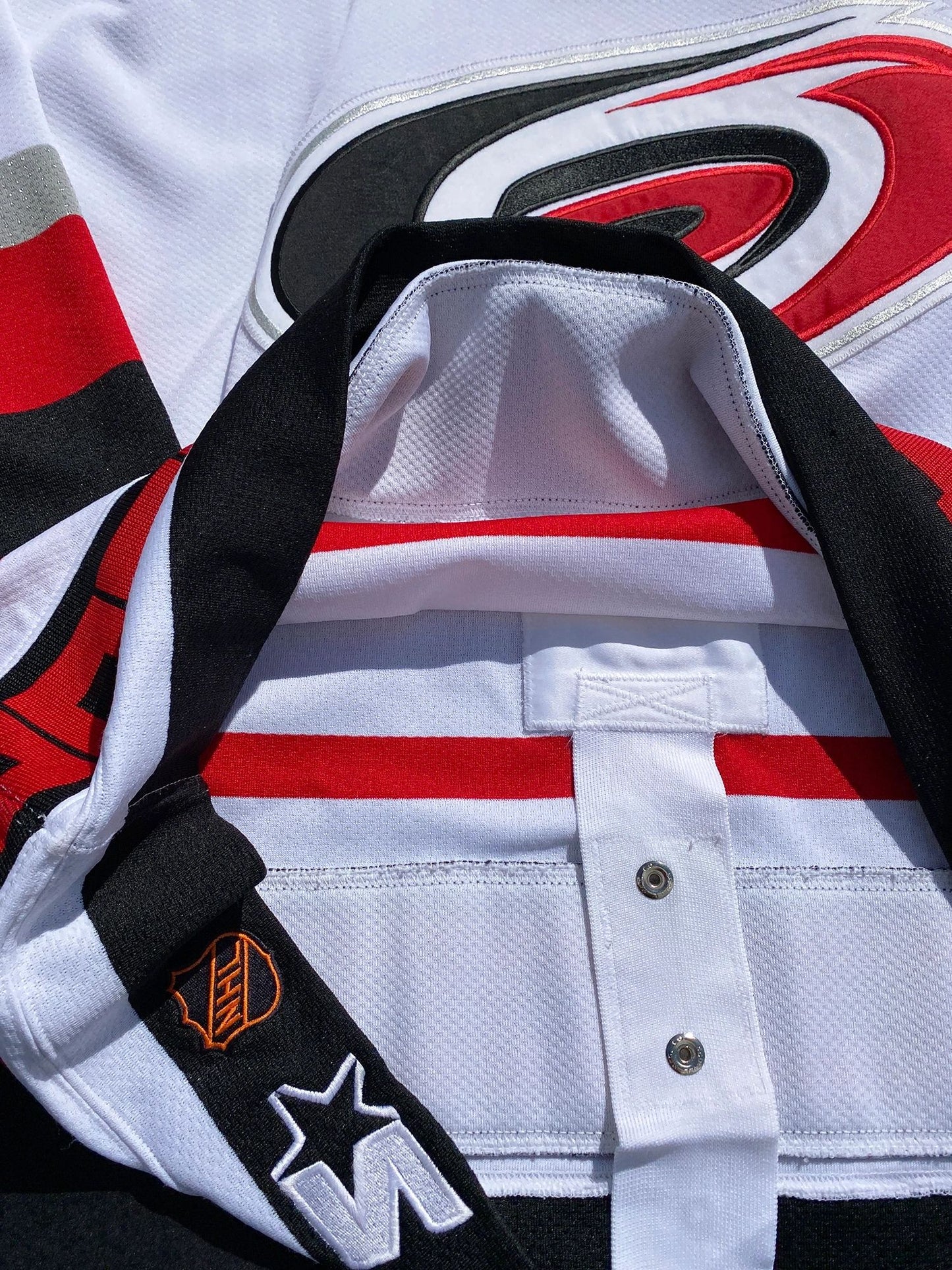 Carolina Hurricanes Authentic 90s Starter Game Jersey Fight Strap