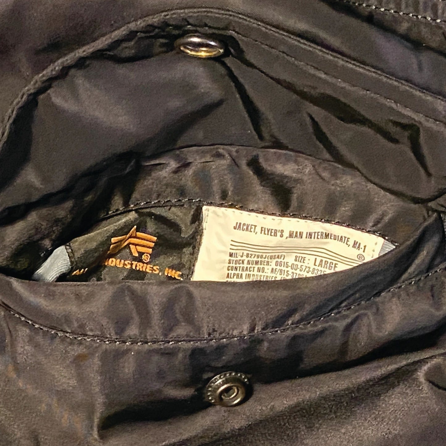 1/1 Nike Air Force 1 Official Alpha Ind. Reversible Bomber Jacket