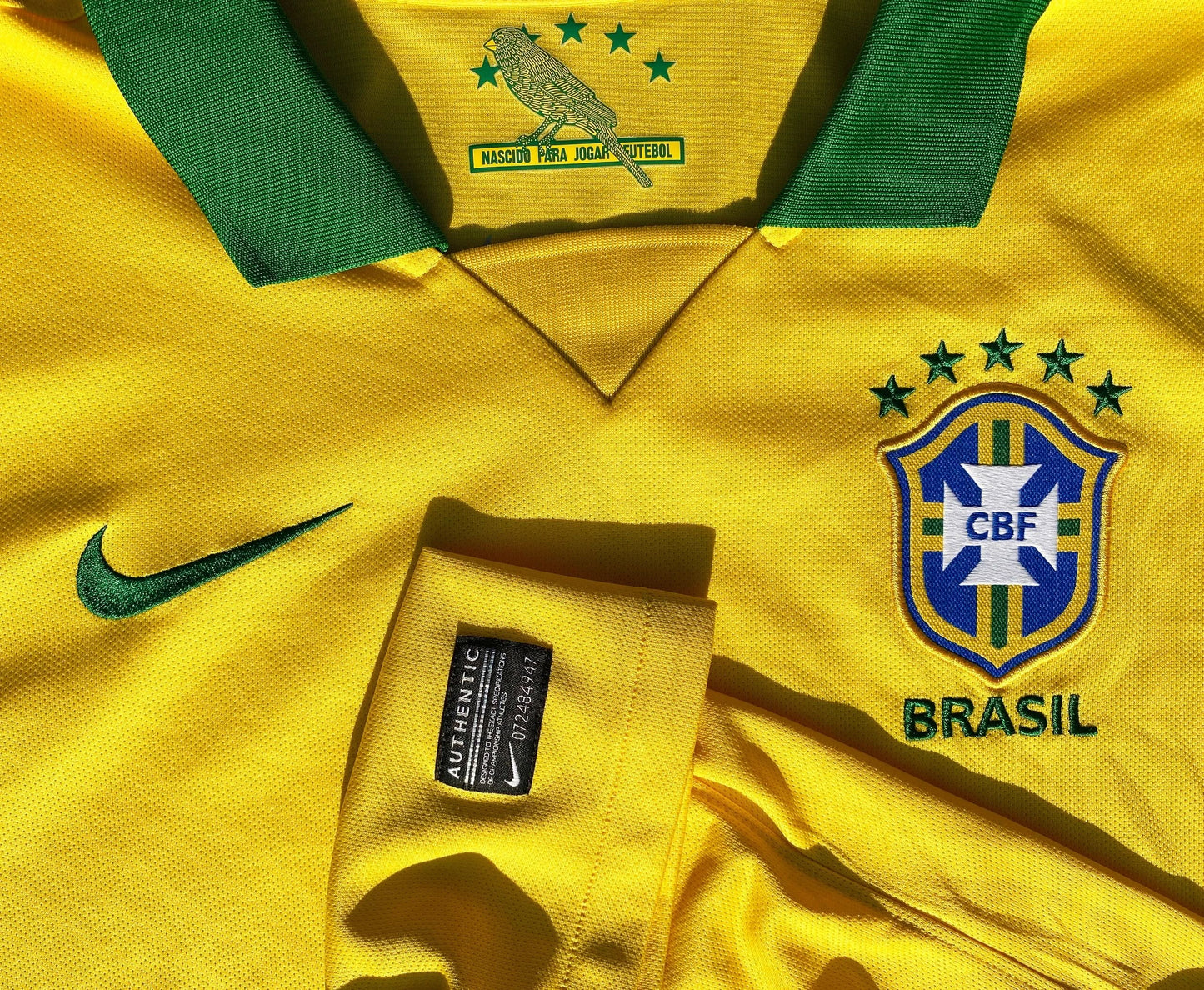 Nike Brazil 2013/14 World Cup Soccer Jersey Size Large