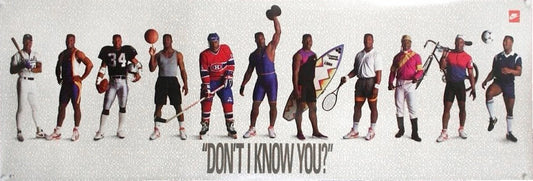 Nike Bo Jackson "Don't I know You?" Poster NEW