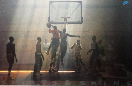 Nike Michael Jordan "Shirts & Skins" Poster 90s Original NEW