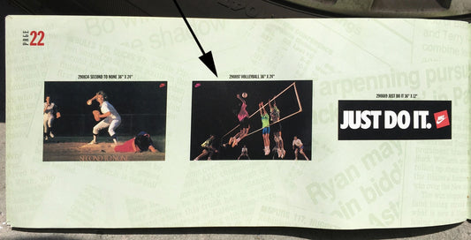 Nike Original 90s Volleyball Poster NEW