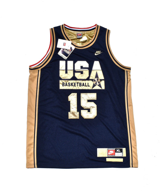 USA Dream Team Nike Authentic Magic Johnson Gold Jersey New