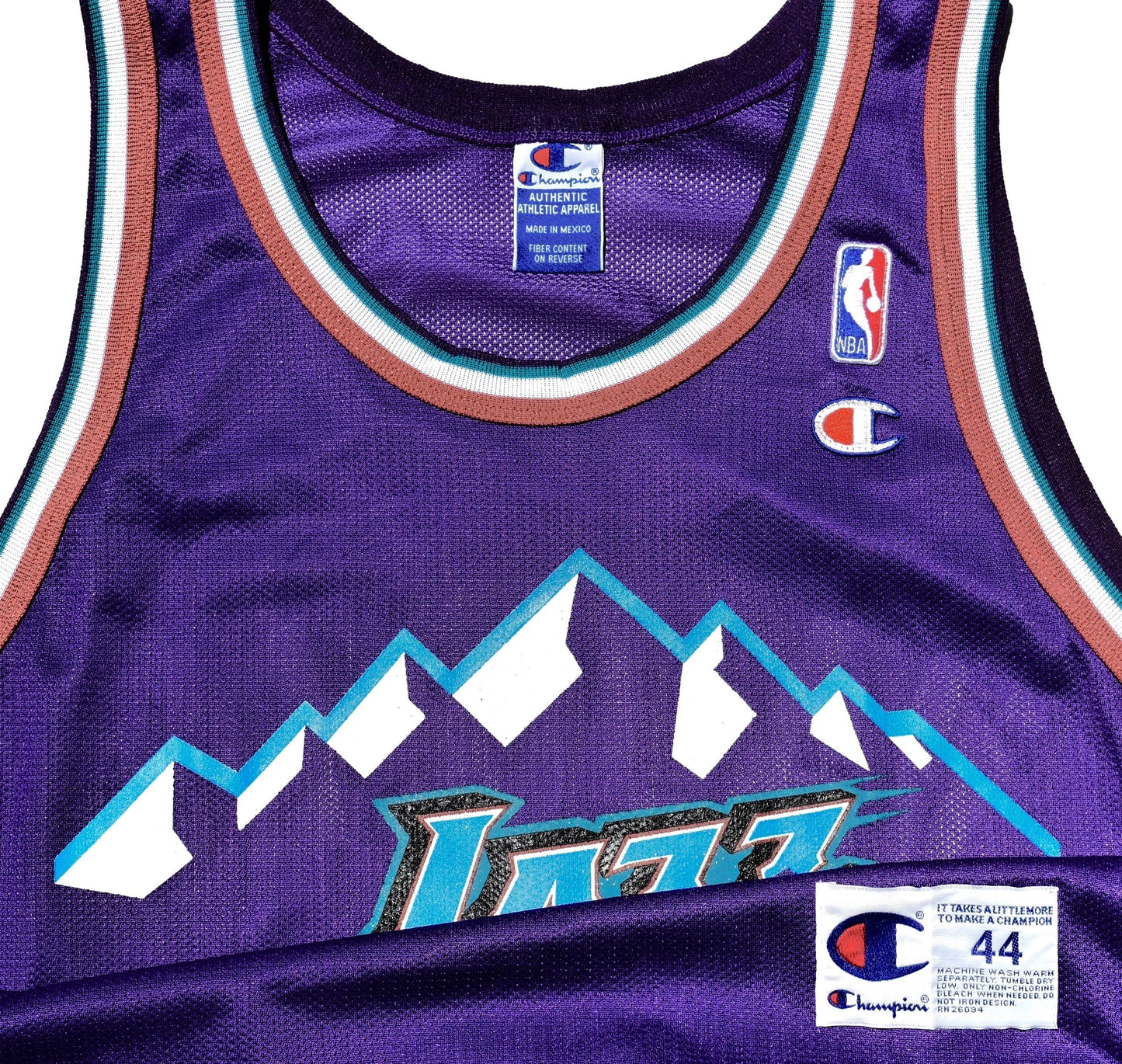 Utah Jazz Jacque Vaughn Champion Jersey