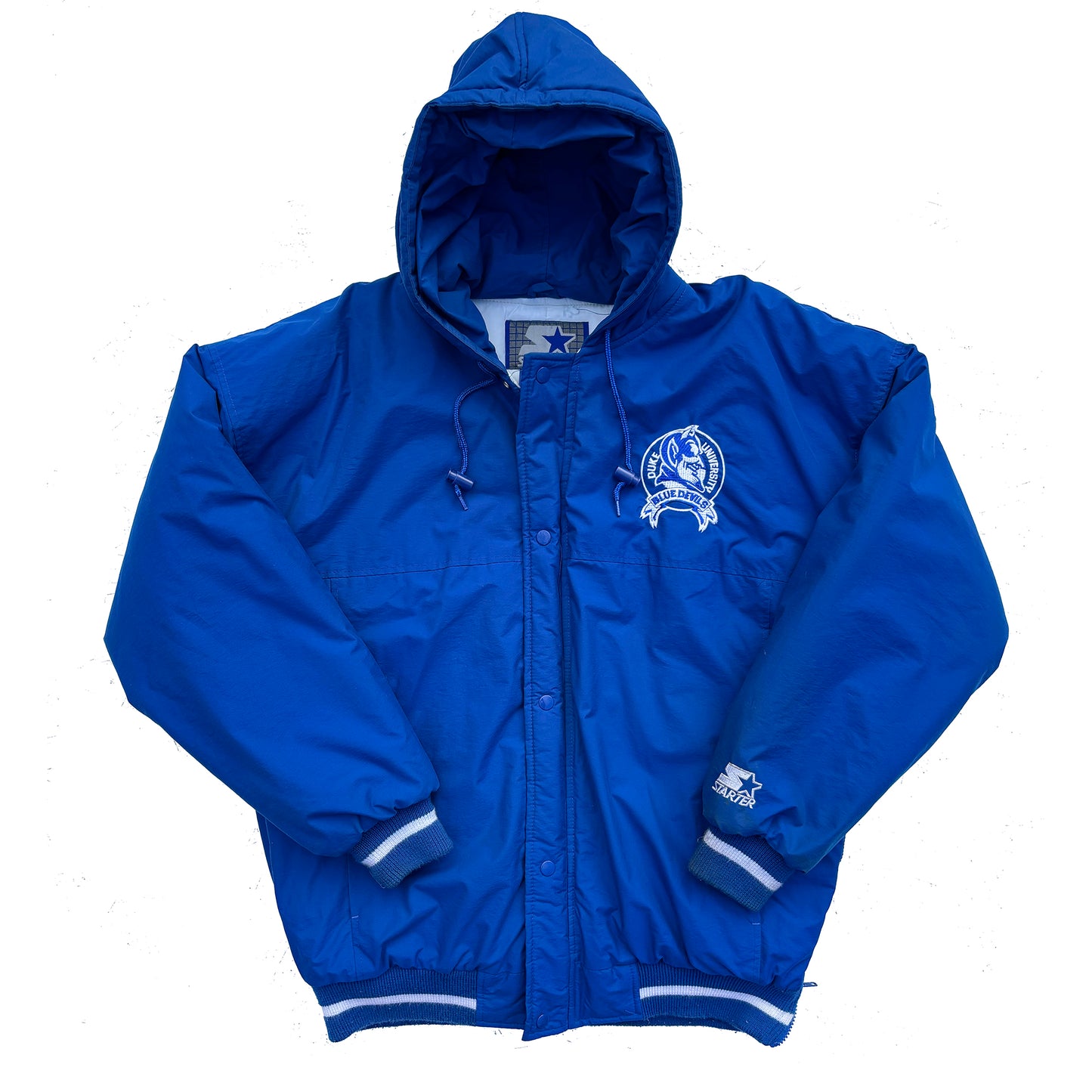 Duke Blue Devils Starter 90s Parka Jacket Size Large