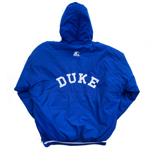 Duke Blue Devils Starter 90s Parka Jacket Size Large