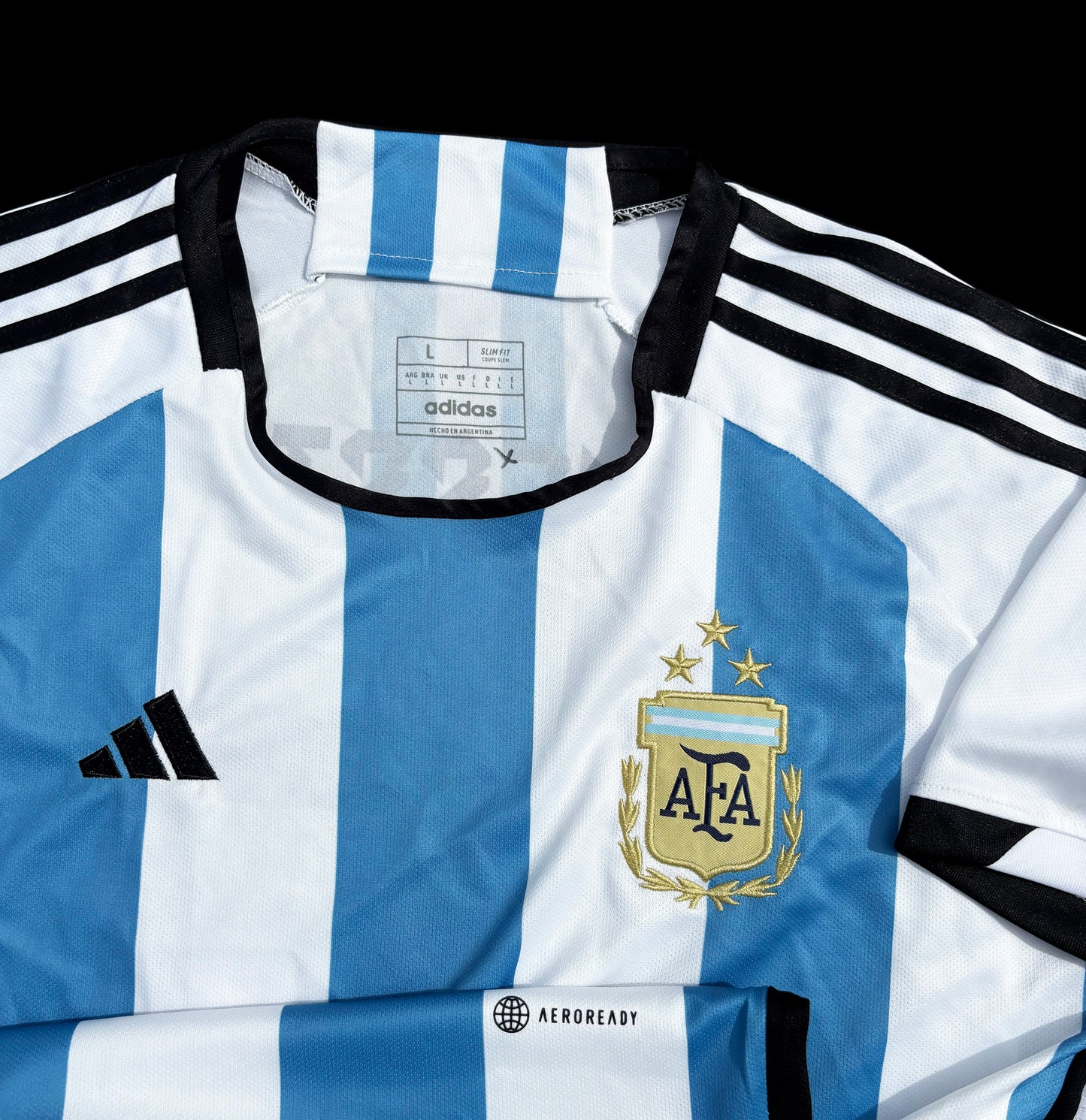 Argentina 2022 Lionel Messi Adidas World Cup Soccer Jersey
